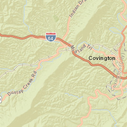 Midland Trail, George Washington National Street Map