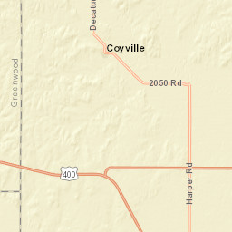 U.S. 400, Fall River, KS 67047, USA Street Map
