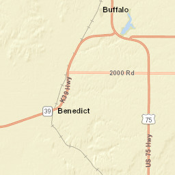 Kansas 39, Fredonia, KS 66736, USA Street Map