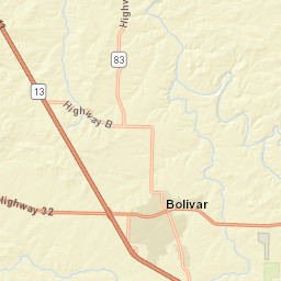 100-198 South Main Avenue, Bolivar, MO Street Map