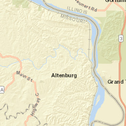 20th Street, Grand Tower, IL 62942 Street Map