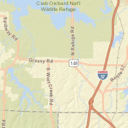 North Wolf Creek Road, Carterville, IL Street Map