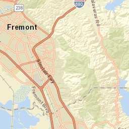 Calaveras Rd Fremont California  Street Map
