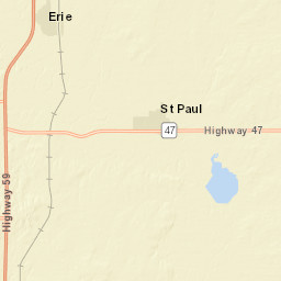 U.S. 59, Erie, KS 66733, USA Street Map