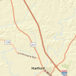 U.S. 231, Hartford, KY 42347, America Street Map
