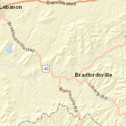 Highway 49, Bradfordsville, KY 40009, USA Street Map