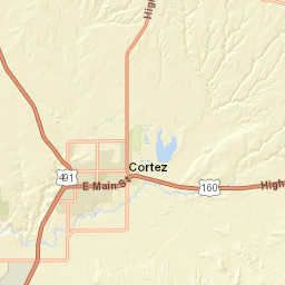 30012-30914 US-160 Cortez CO Street Map