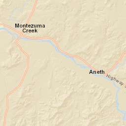 Red Mesa Rd Montezuma Creek UT Street Map