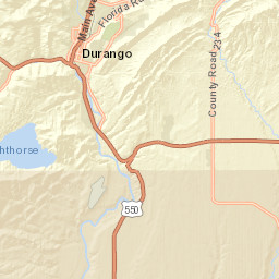 1228-1290 Avenida Del Sol Durango Street Map