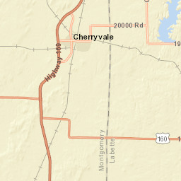 601-683 E Main St Cherryvale KS Street Map