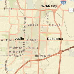 308 Fox Fire Court, Joplin, MO 64801 Street Map