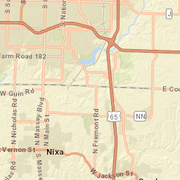 2104 W Chesterfield Blvd Springfield Street Map