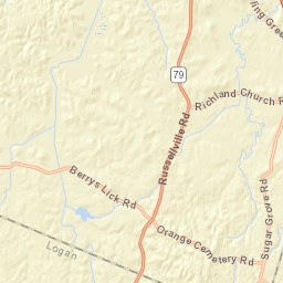 Richland Church Road, Morgantown, KY Street Map