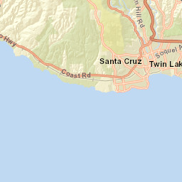 CA-1 Santa Cruz California  Street Map