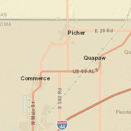 1200-1298 P Street Northwest, Miami, OK Street Map