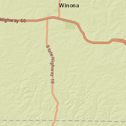 MO-19 Winona MO 65588 America Street Map