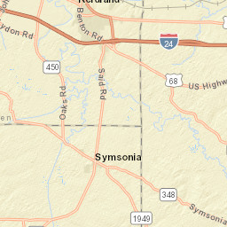 101-199 Lakeside Drive, Paducah, KY Street Map