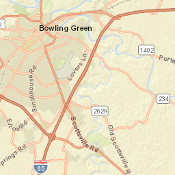 401-599 Cedar Hill Rd Bowling Green Street Map
