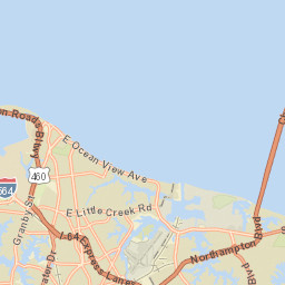 412 W Ocean View Ave, Norfolk, VA Street Map