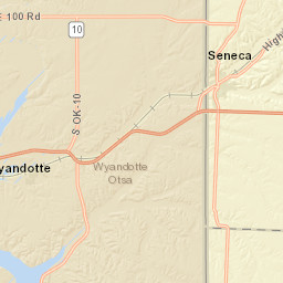 14009-14261 Oklahoma 10, Wyandotte, OK Street Map