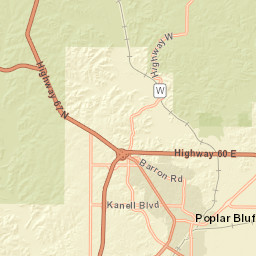 805 W Maud St Poplar Bluff Missouri Street Map