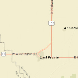 Missouri 105, Charleston, MO 63834, USA Street Map