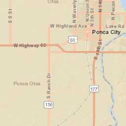 5000 S Ranch Rd Ponca City OK Street Map