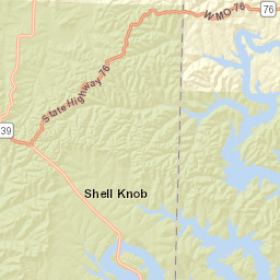 Mark Twain National Forest 25562 Missouri 39 Shell Knob MO Street Map
