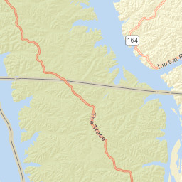 The Trace, Land Between the Lakes National Recreation Area, B Street Map