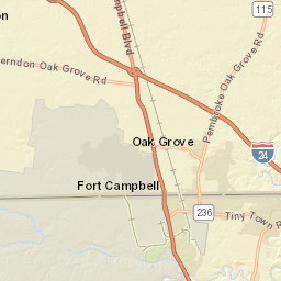 Herndon Oak Grove Rd, Oak Grove, KY Street Map