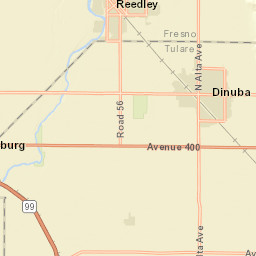 400-474 East Tulare Street, Dinuba, CA Street Map