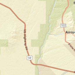 Rio Grande Gorge Bridge El Prado NM Street Map