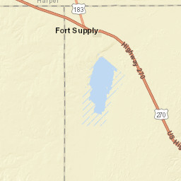 Unnamed Road Fort Supply OK Street Map