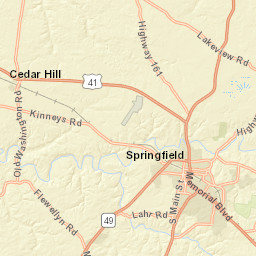 4018 Hillwood Estates Rd Cedar Hill TN Street Map