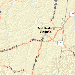 3175-3629 Carthage Rd Red Boiling Springs TN Street Map