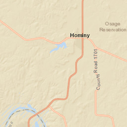 County Road 1200, Hominy, OK 74035 Street Map