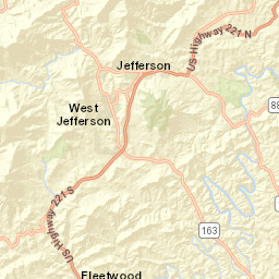 3101-3147 State Highway 88, Jefferson, NC Street Map