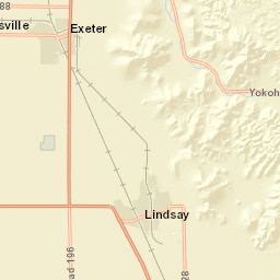Rd 188 Exeter California Street Map