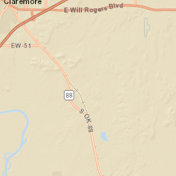 20421-20537 S 4180 Rd Claremore Street Map