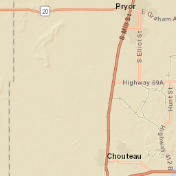 Oklahoma 20 Pryor Creek OK 74361 Street Map