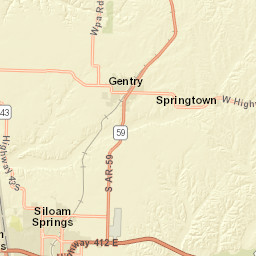 North Carl Street Siloam Springs AR Street Map