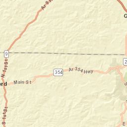 AR-354 Oxford Arkansas Street Map