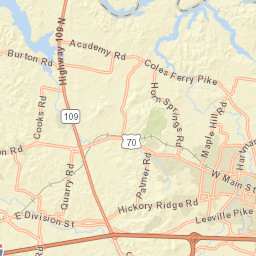 I-40 & TN-840 Lebanon TN 37090 Street Map