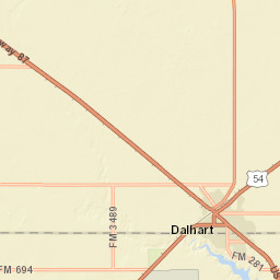 1001-1099 Dodson Street Dalhart TX Street Map
