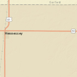 800-898 U.S. 81 Hennessey OK 73742 Street Map