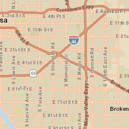 809-813 N Darlington Ave Tulsa OK Street Map