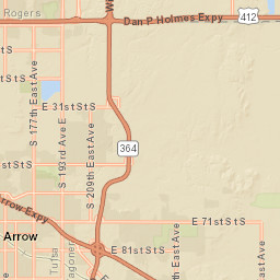 401 W Commercial St Broken Arrow Street Map