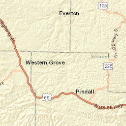 U.S. 65 Business, Western Grove, AR 72685 Street Map