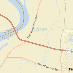 Interstate 155, Ridgely, TN 38080, USA Street Map
