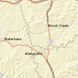 201 Alexandria Hwy, Brush Creek, TN 38547 Street Map